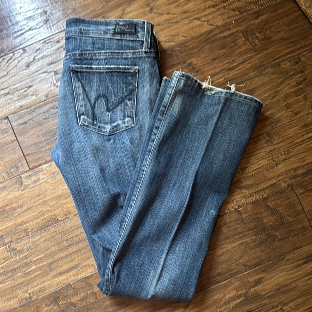 Citizens Of Humanity Blue Straight Leg Jeans